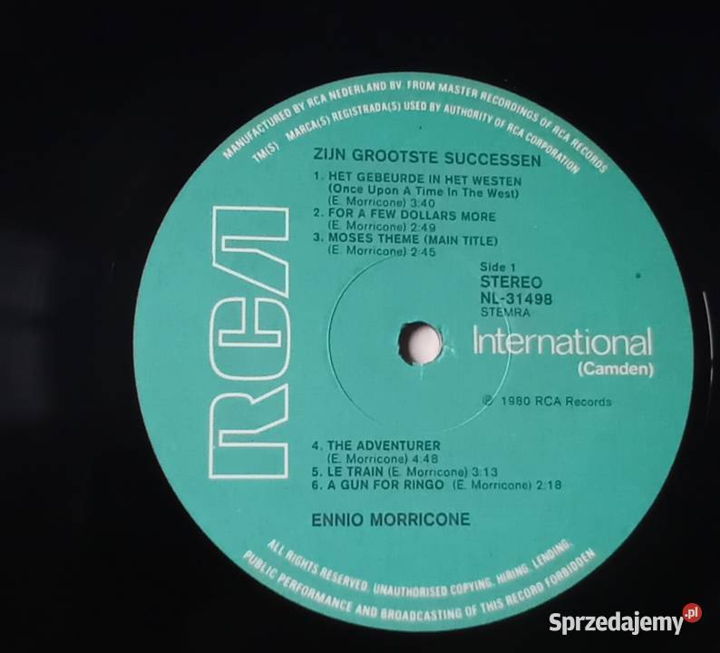 Ennio Morricone Zijn Grootste Successen 2xLP RCA Płyty i kasety Koźminek