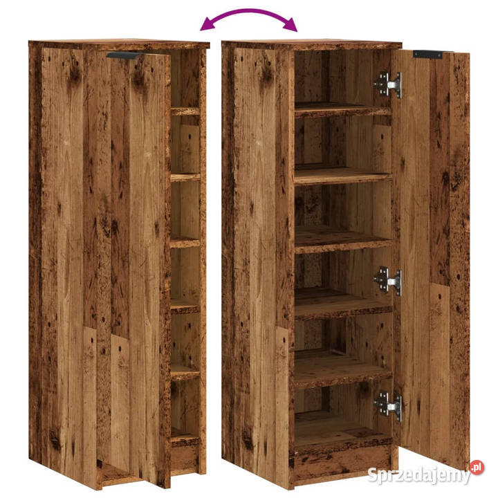 Szafka na buty stare drewno 295x35x1005 WM856991