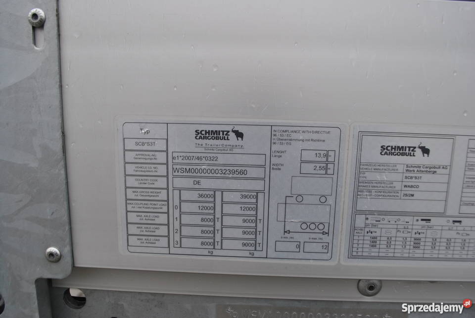 NACZEPA SCHMITZ MEGA 2017 Z NIEMIEC DACH PODNOSZ Modliszewko