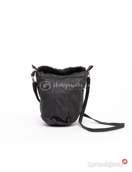 Skórzana torebka futrzana naturalne futro z Szaflary