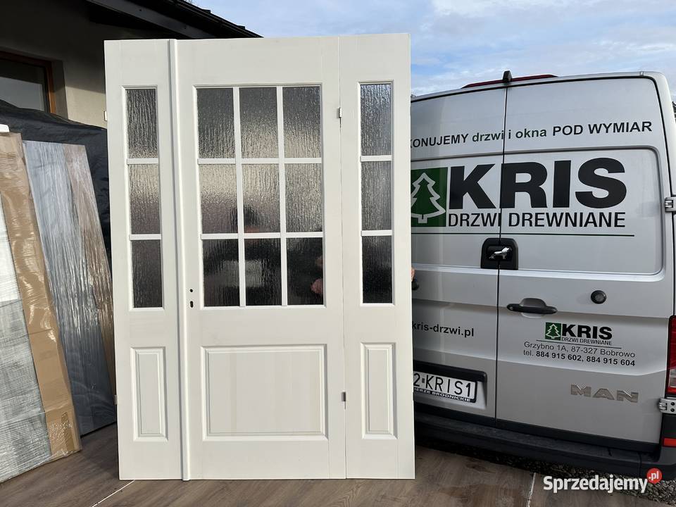 Drzwi drewniane RĘKI czarne bezprzylgowe NA Brodnica