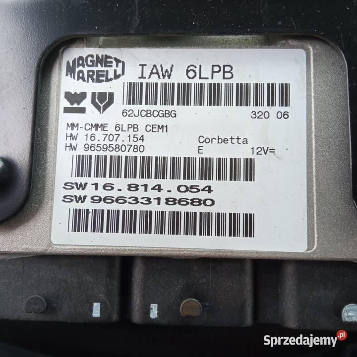 Peugeot 307 komputer silnika 20 benzyna osobowe Szczecin sprzedam