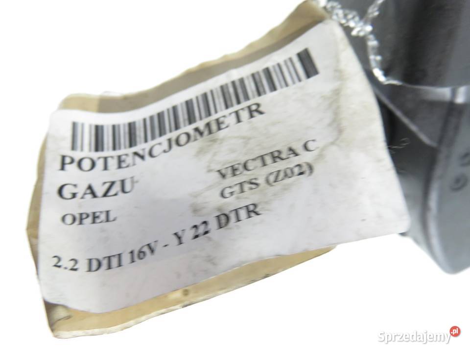 POTENCJOMETR GAZU OPEL VECTRA C 22 DTI 9186725CF sprzedam