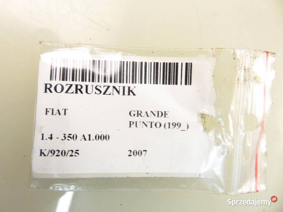 ROZRUSZNIK FIAT GRANDE PUNTO 14 55193356 osobowe sprzedam