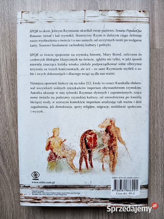 SPQR Historia starożytnego Rzymu Mary Beard twarda z obwolutą Kraków