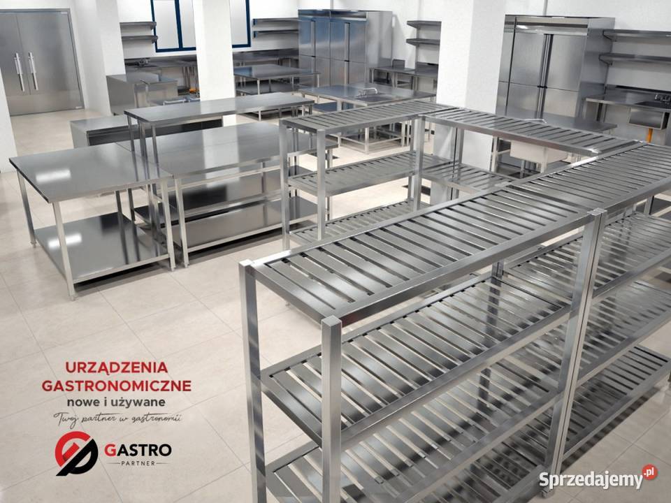 Zlew gastronomiczny 2 komorowy z półką