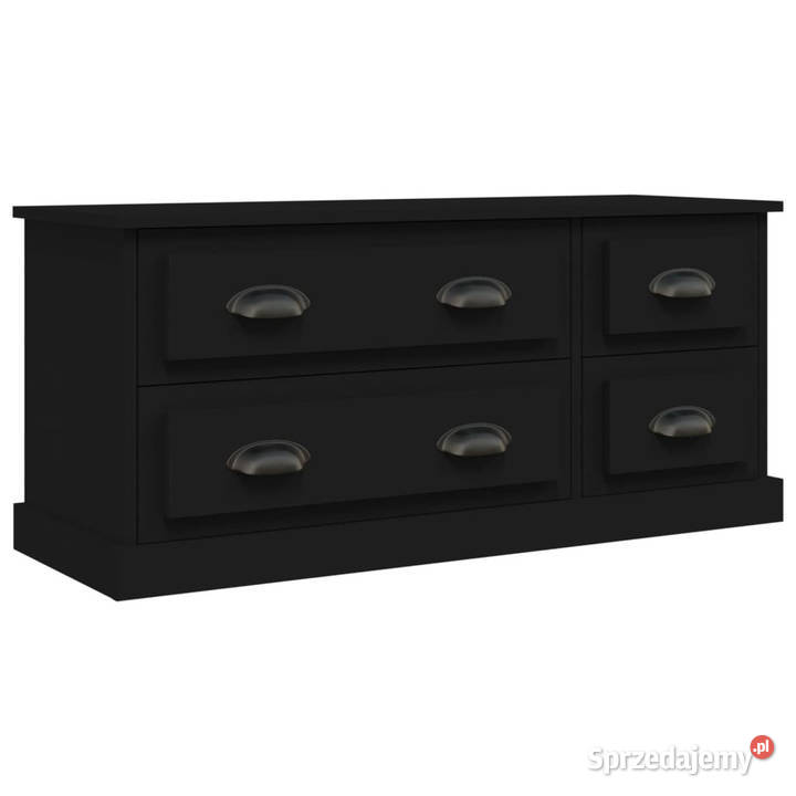 Szafka pod TV czarna 100x355x45 materiał RTV Szafki Warszawa