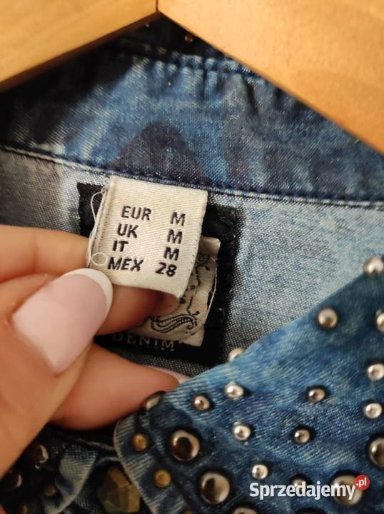 koszula damska jeans dżinsowa bawełniana z Bluzki i koszule