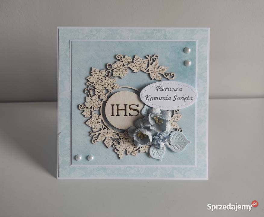 Kartka w pudełku ręcznie robiona na Pamiątkę Łódź