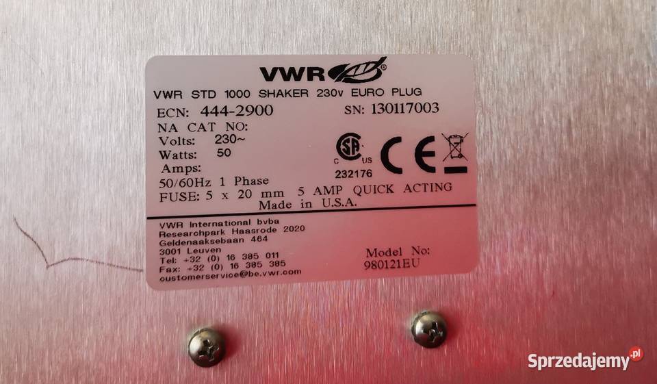 VWR Standard 1000 Wytrząsarka o ruchu okrężnym z Warszawa