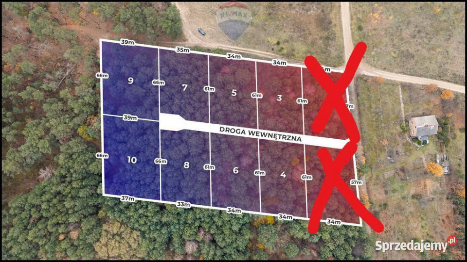 Działka pod duży dom 666 6612 bez PCC utwardzona Siestrzeń sprzedam