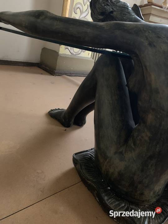 Ława z brązu kobieta akt dolnośląskie Międzylesie