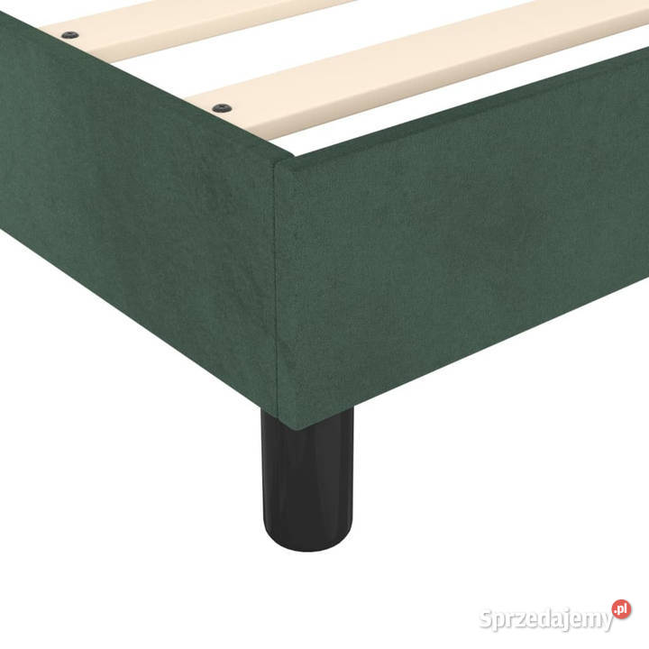 Rama łóżka bez materaca ciemnozielone aksamit 160cm sprzedam