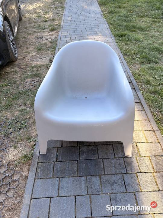 Fotel ogrodowy tarasowy Ikea skarpo szary