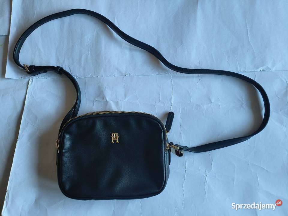Torebka czarna Tommy Hilfiger dwukomorowa Torby i torebki Myślenice sprzedam