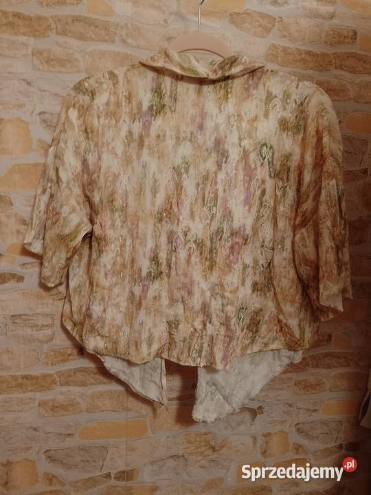 34XS ZARA Ekskluzywna Bluzka ze złotą nitką z Bluzki i koszule Kraków