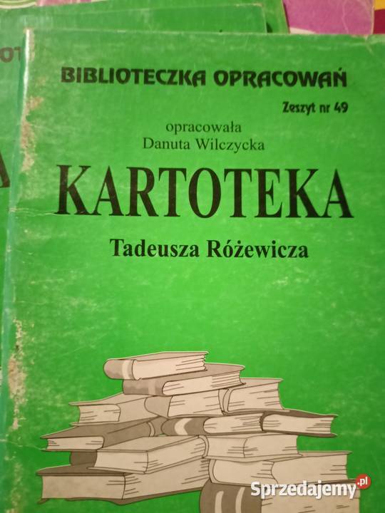 Kartoteka Różewicz biblioteka analiz literackich Książki naukowe i popularnonaukowe Książki naukowe i popularnonaukowe Warszawa