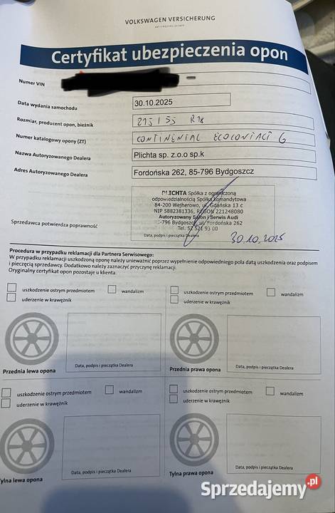 2025 Continental EcoContact 6 21555 R17 94 V AO Bydgoszcz sprzedam