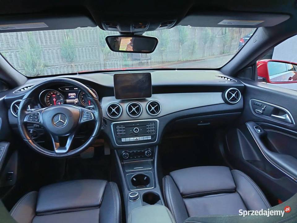 Mercedes Cla 211 koni benzyna Automat 2019 klima czerwony Częstochowa