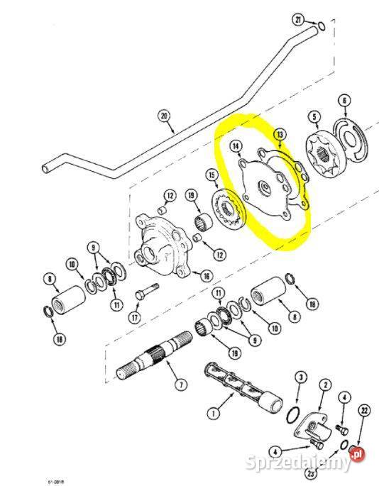 Płyta A188691 pompy smarującej Case 5120 5140 podlaskie Białystok sprzedam