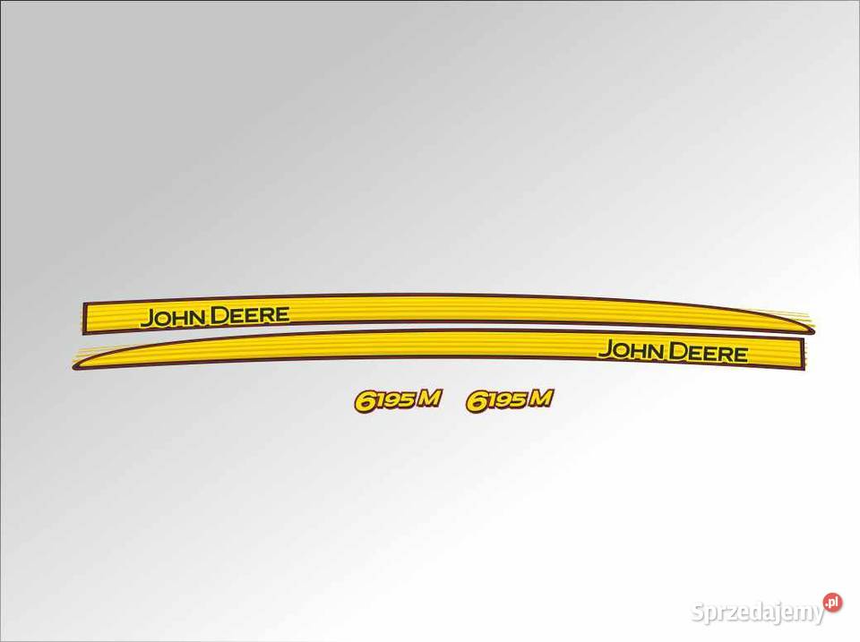 Naklejki John Deere 6195m MOCNE I ODPORNE Pozostałe Pleszew