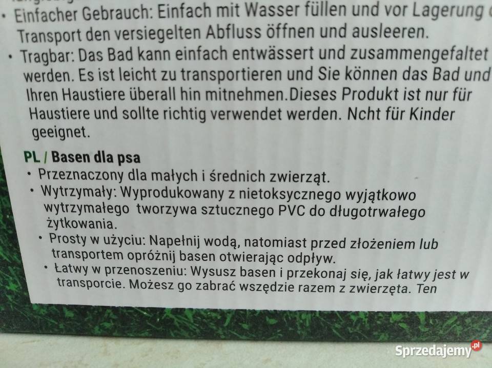 NAJTANIEJ Basen Psa Kojec Legowisko 120x30 Pozostałe śląskie Zabrze
