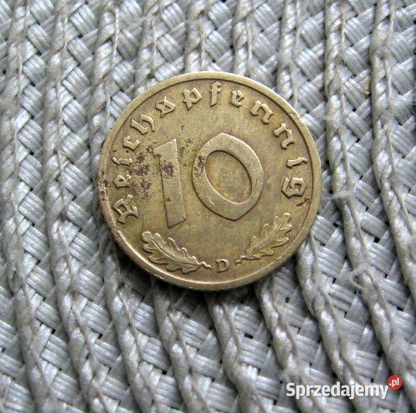Niemcy 10 Reichsfenig 1938r D Kalisz