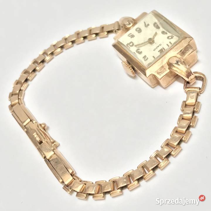 Złoty ZEGAREK damski 585 14K ZSRR Zaria CUDOWNY