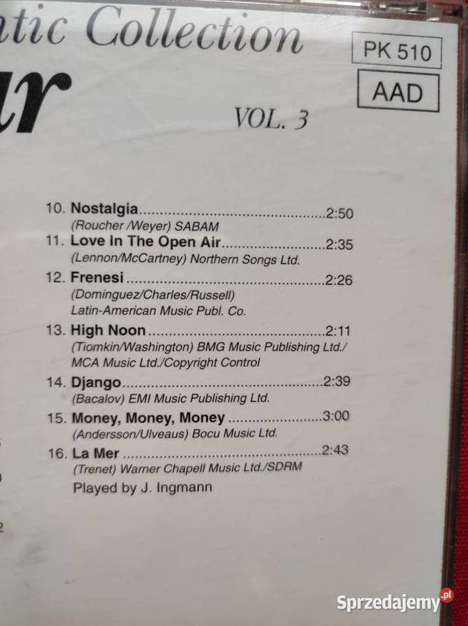 Romantic collection guitar 3 płyta cd Płyty i kasety
