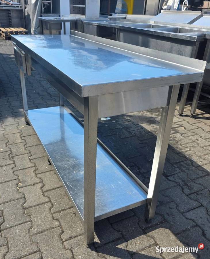 Stół Gastro z Szufladą i Półką 1605585 M1605 N Biznes i Przemysł