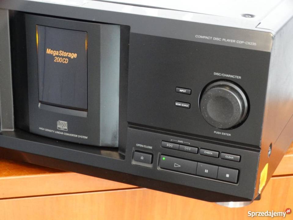 Zmieniarka na 200 CD Sony CDPCX235 TEXT sprawna Jasło