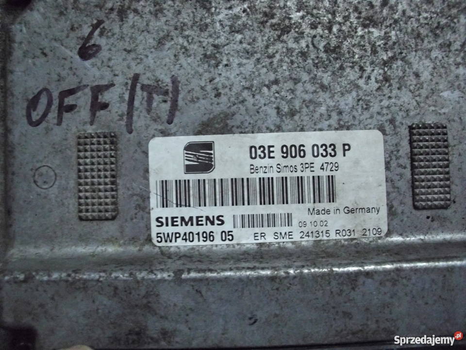 Komputer silnika SEAT IBIZA 02 12 03E906033P Lubin