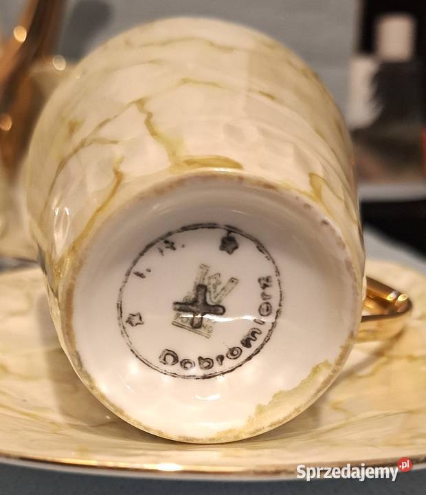 Porcelanowy Zestaw do Kawy Herbaty Marmurek Gliwice sprzedam