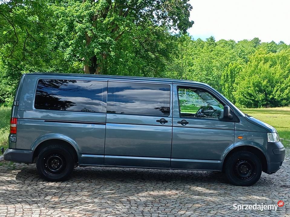 Ładny VW Transporter T5 25TDI LonG 6 Osobowy 2x Samochody osobowe Gostynin sprzedam