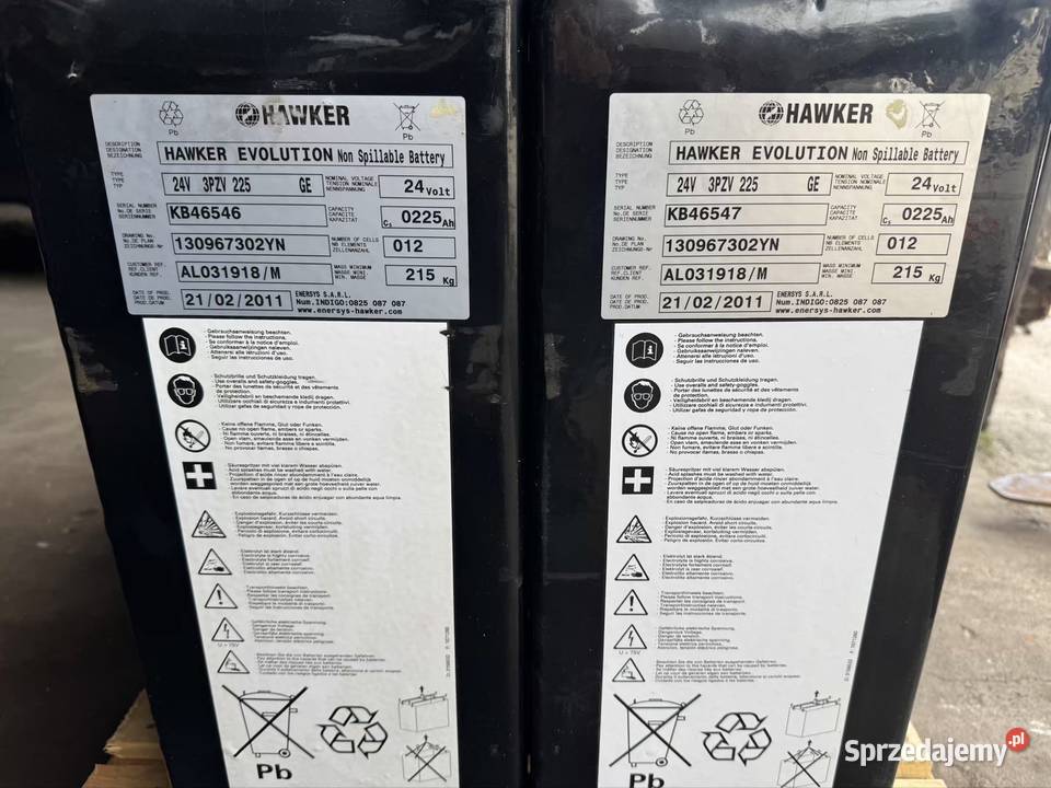 2 Bateria Akumulator trakcyjny Hawker Evolution Strzydzew