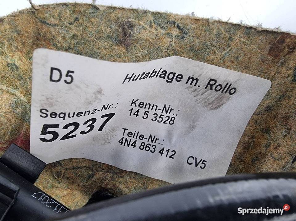 ROLETA AUDI A8 L D5 4N 4N4863412A Lipno