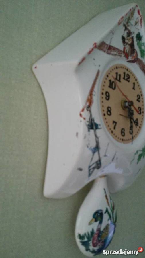 zegar ceramiczny malowany ręcznie Częstochowa sprzedam