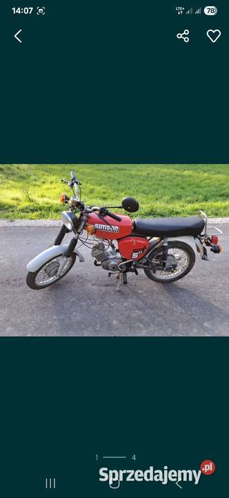 Simson s51 zarejestrowany Duzo nowych czesci podkarpackie Jodłowa sprzedam