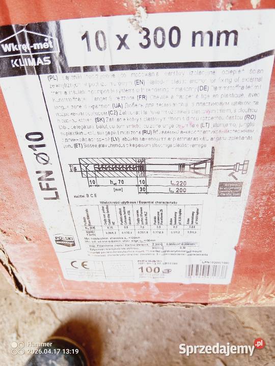 Kołki 100 sztuk i zaślepki 1030 Twardogóra