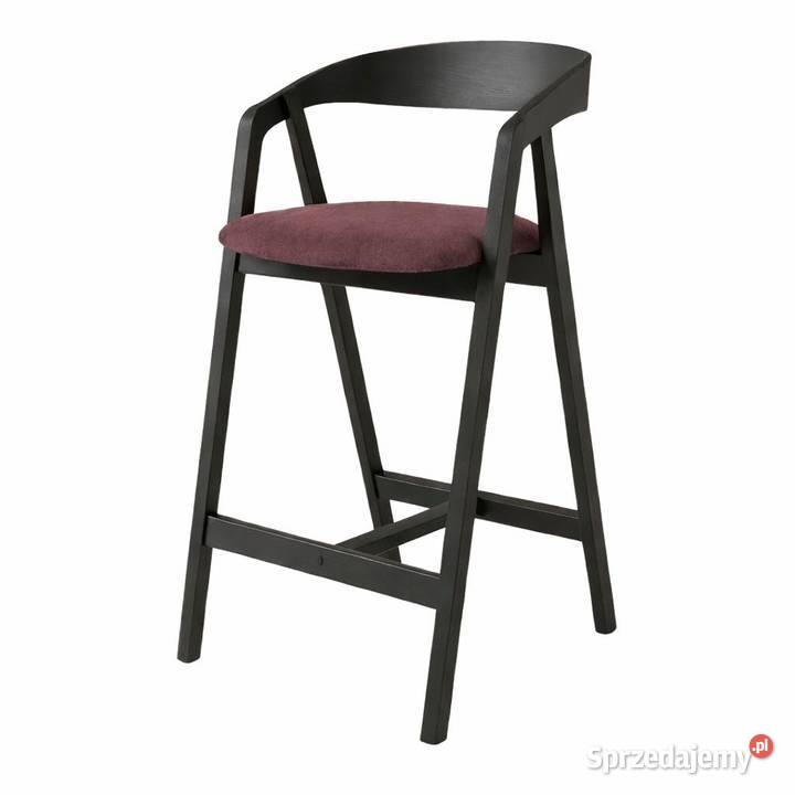 Hoker Krzesło Barowe Śliwkowy KB12