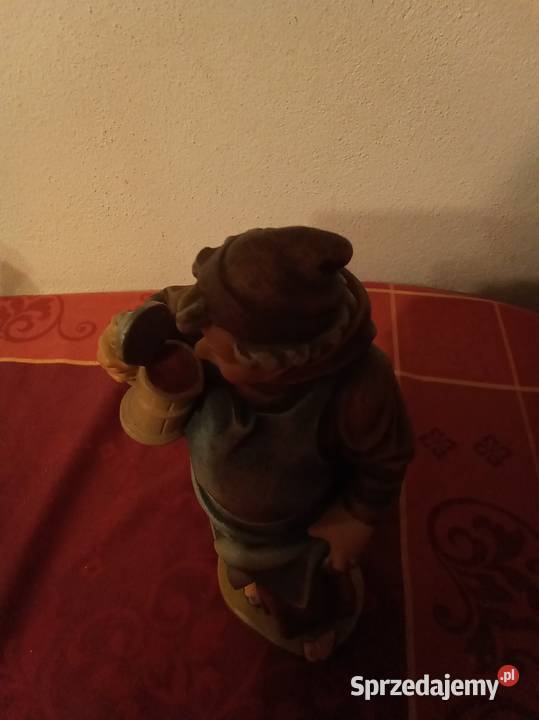 Drewniana rzeźba mnicha z kuflem Sztuka Antyki, Sztuka, Kolekcje Warszawa sprzedam