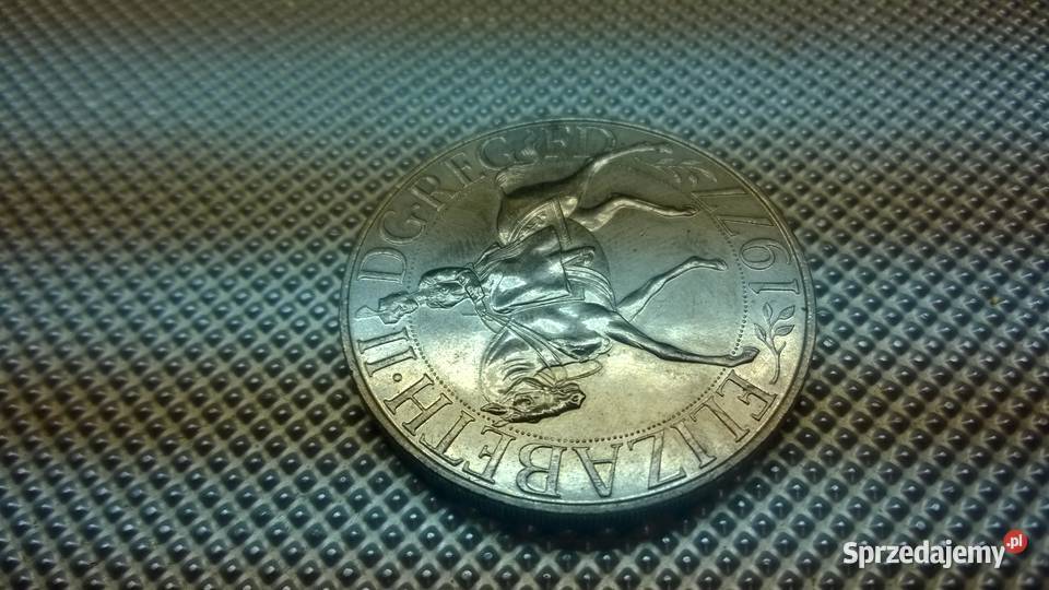 MONETA Wielka Brytania 25 pensów 1977 036 Numizmatyka sprzedam