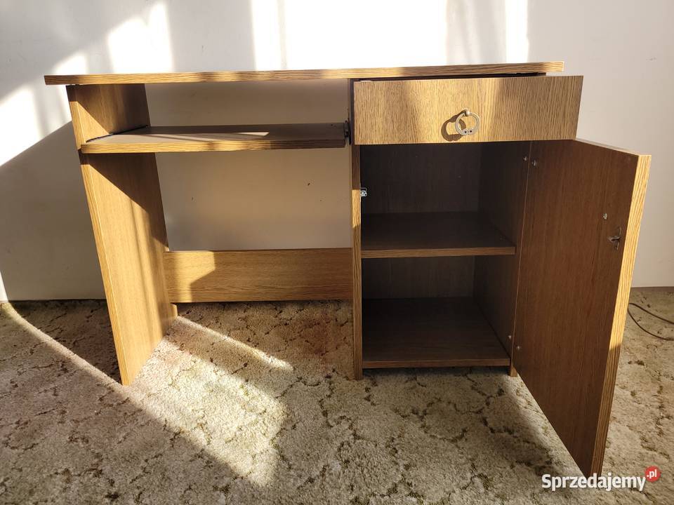 Zestaw brązowych mebli mebloscianka szafy barek Meble do salonu Płock