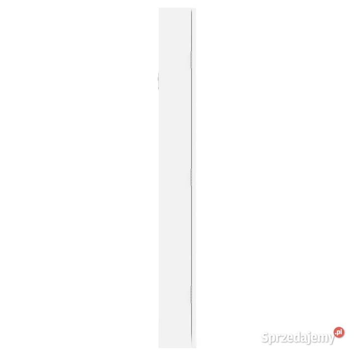 Wisząca szafka na biżuterię z lustrem biała mazowieckie