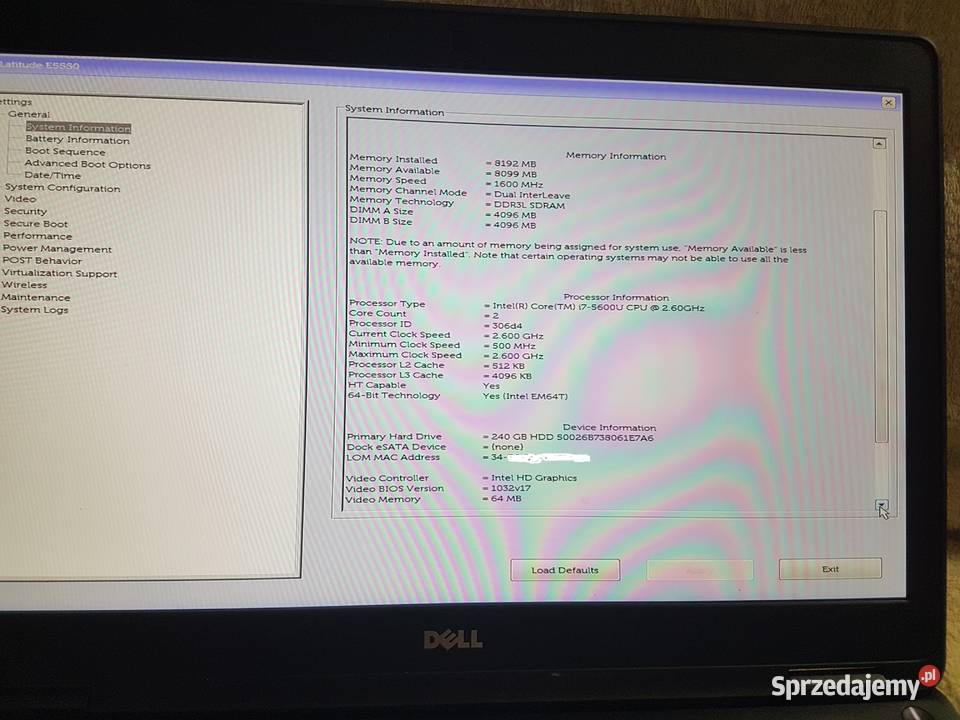 Dell E5550 i75600U Opole