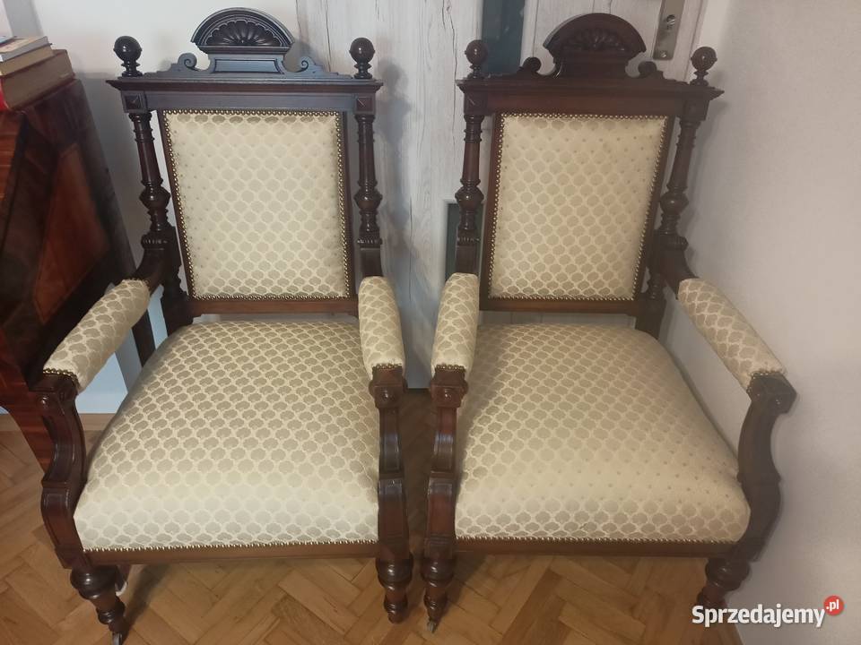 Fotele eklektyczne para Meble Antyki, Sztuka, Kolekcje Poznań