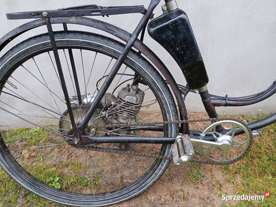 Rower z silnikiem Maw zabytkowy warmińsko-mazurskie Kurzętnik