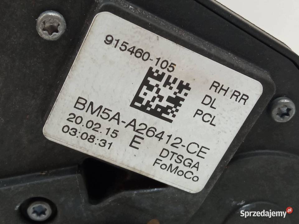 ZAMEK DRZWI TYŁ PRAWY BM5AA26412CE Ford Kuga II Rok produkcji 2015 świętokrzyskie