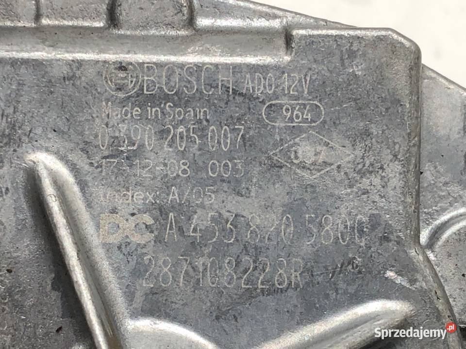SILNIK WYCIERACZEK TYŁ RENAULT KADJAR 287108228R Silniki wycieraczek sprzedam