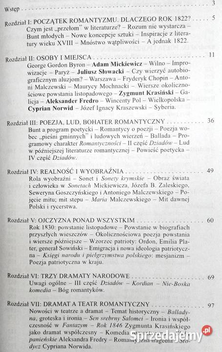 Romantyzm Alina Kowalczykowa Chełm sprzedam